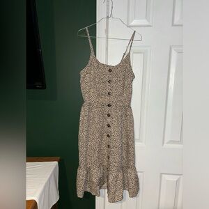 Leopard Print Button-Down Dress